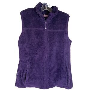 Mountain Warehouse Vest Womens 6 Purple Sherpa Fleece Zip Up Front‎